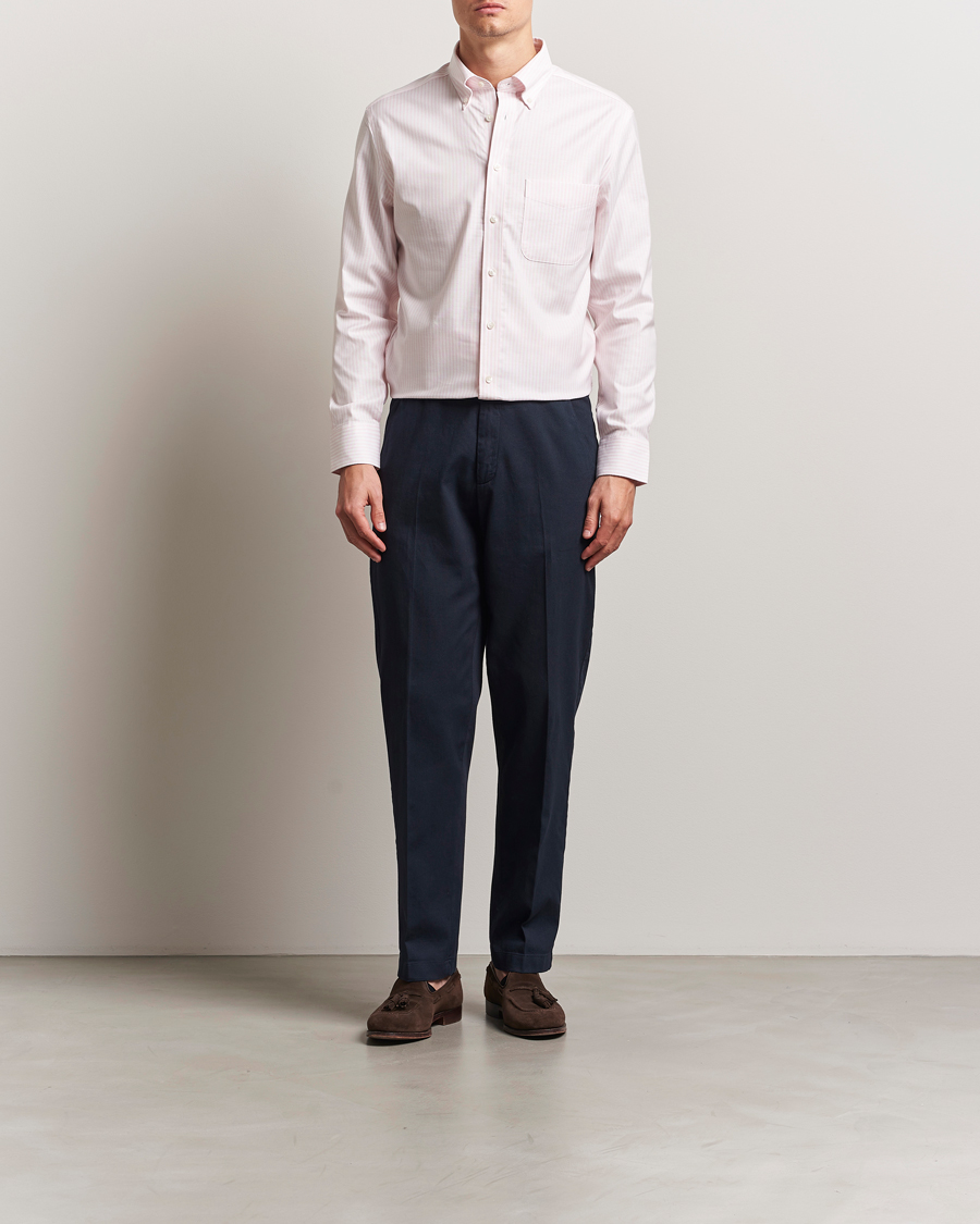 Heren | Overhemden | Charles Tyrwhitt | Non Iron Stretch Oxford Shirt Light Pink