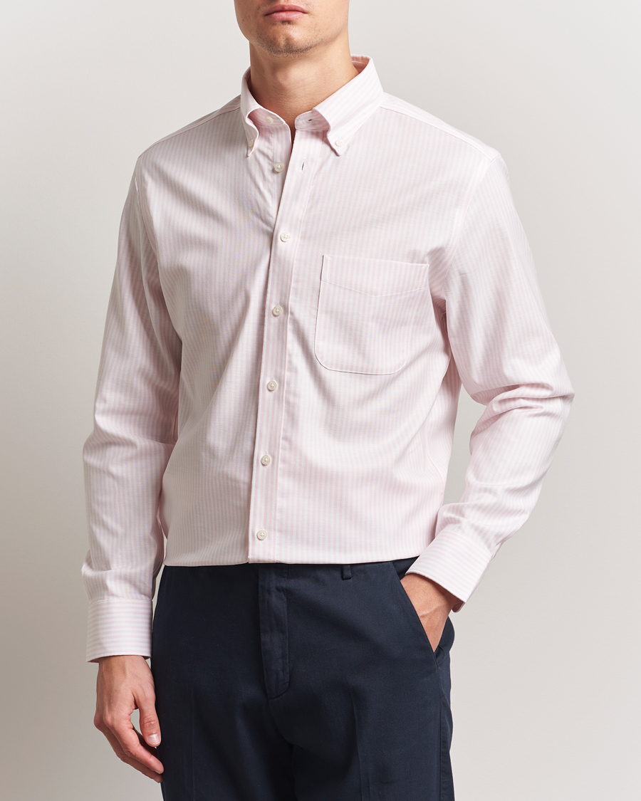 Heren | Overhemden | Charles Tyrwhitt | Non Iron Stretch Oxford Shirt Light Pink