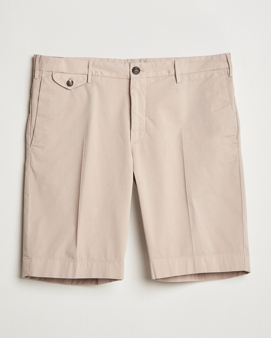 Heren | Korte broek | Incotex | Cotton Comfort Shorts Light Beige