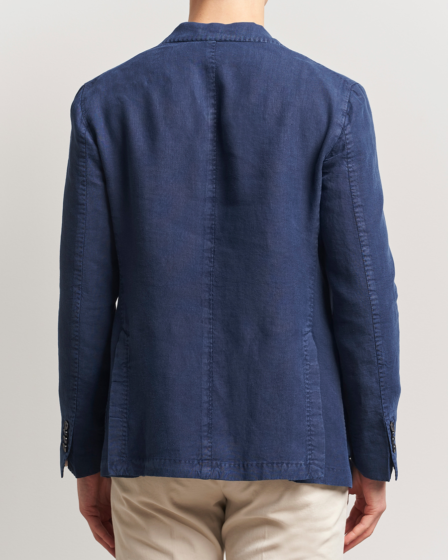 Heren | Blazers | L.B.M. 1911 | Jack Regular Fit Linen Blazer Navy