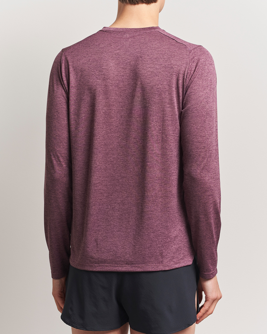 Heren | T-shirts | New Balance Running | Athletics Run Long Sleeve T-Shirt Faded Plum
