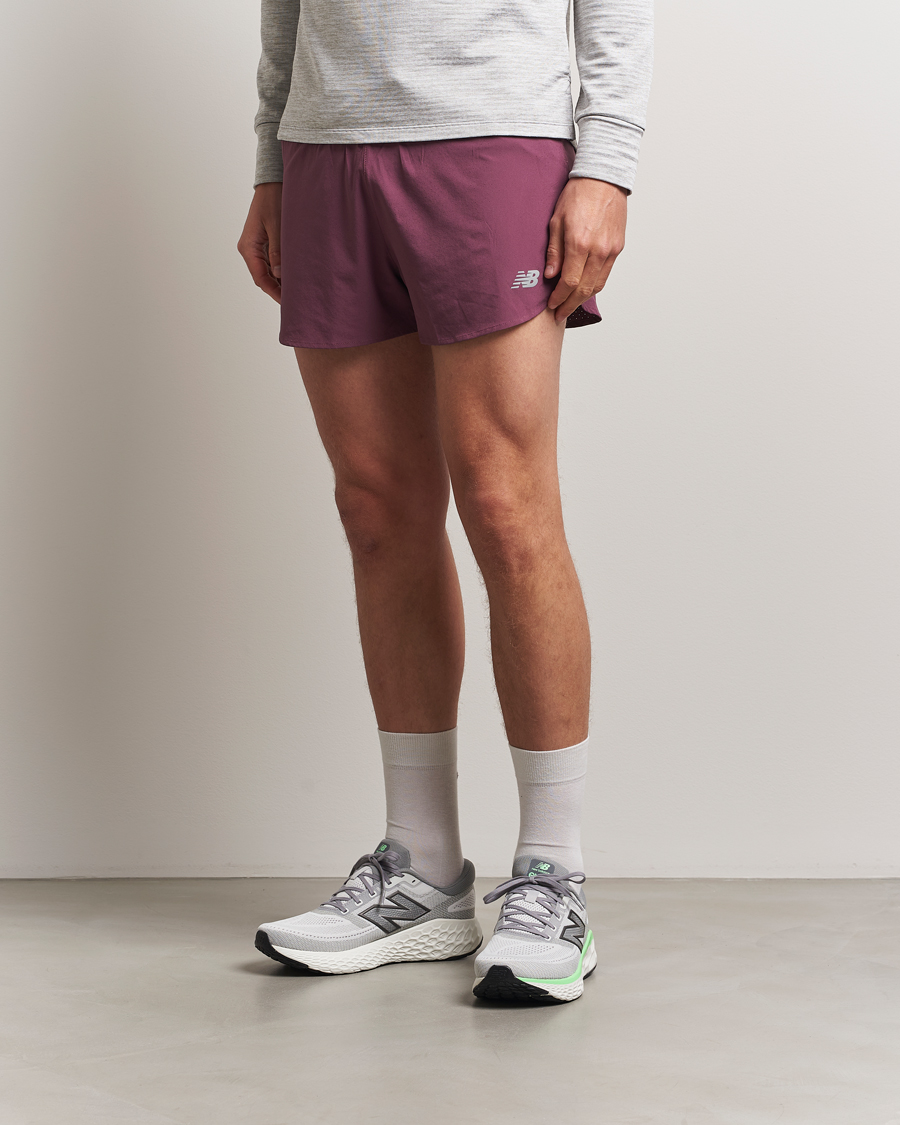 Heren | Korte broek | New Balance Running | Split Shorts Faded Plum