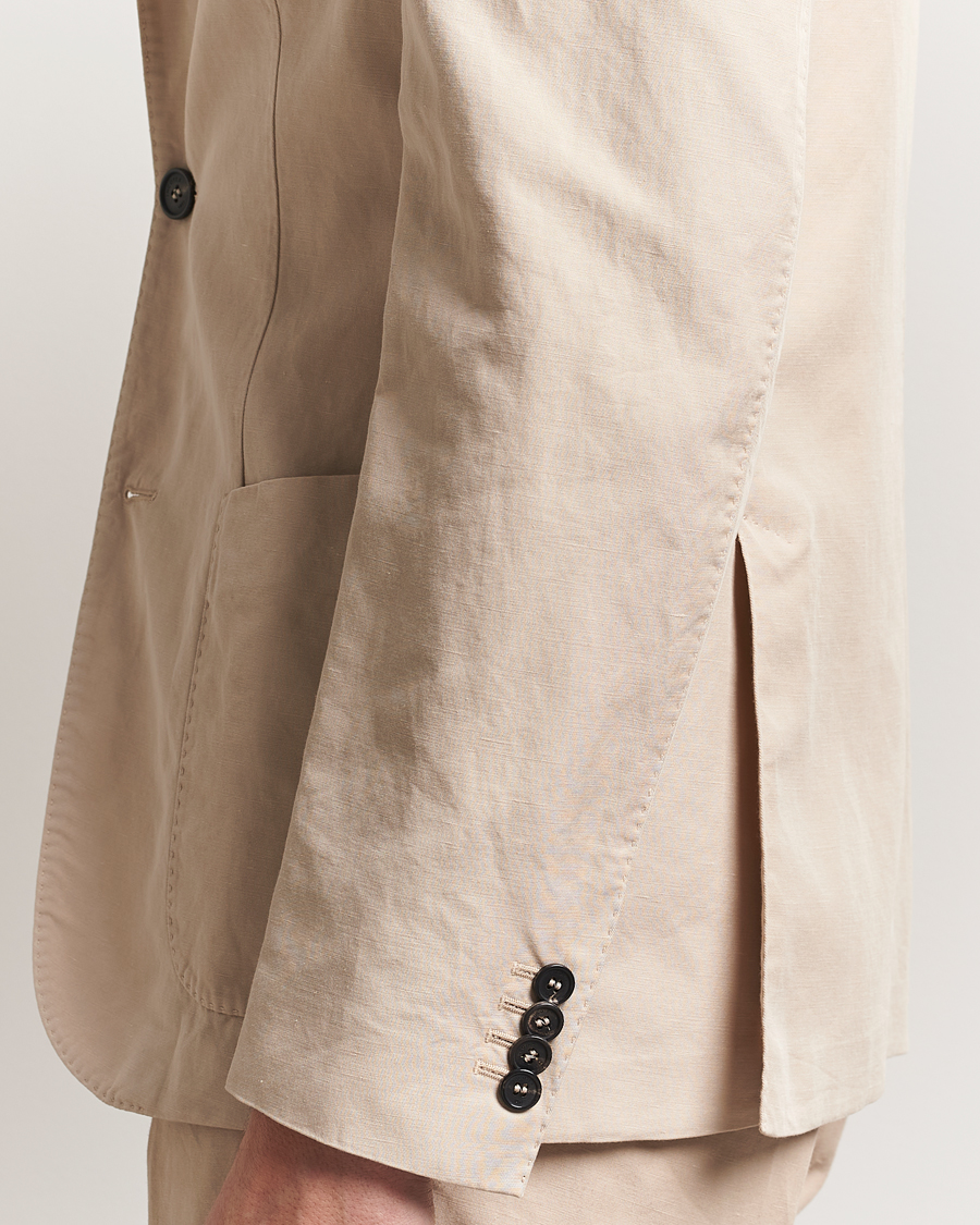 Heren | Blazers | Incotex | Unconstructed Chinolino Blazer Beige