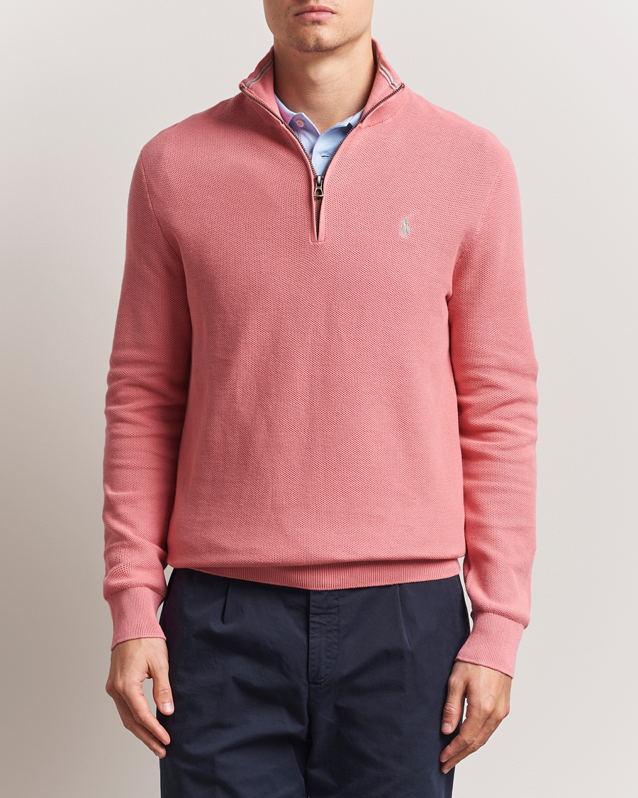Heren | Truien | Polo Ralph Lauren | Half Zip Cotton Pullover Desert Rose