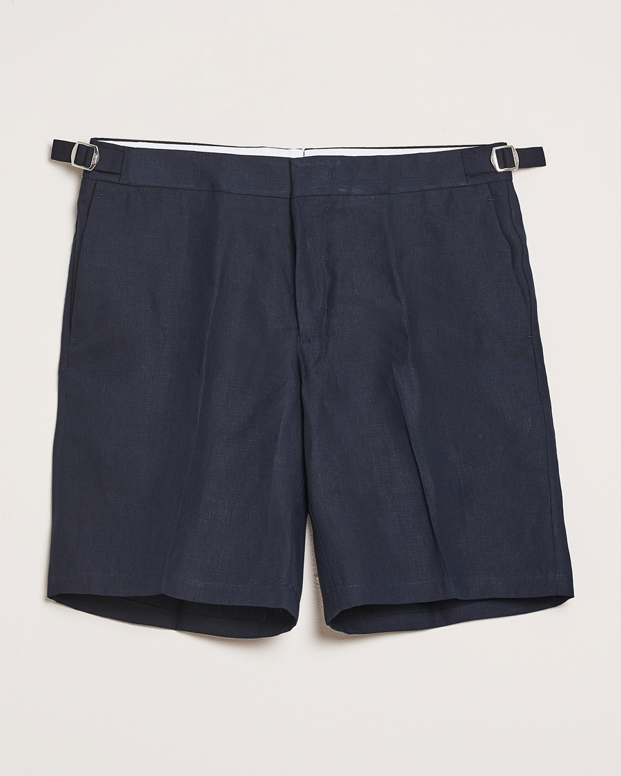 Heren | Korte broek | Orlebar Brown | Norwich Italian Linen Shorts Night Iris