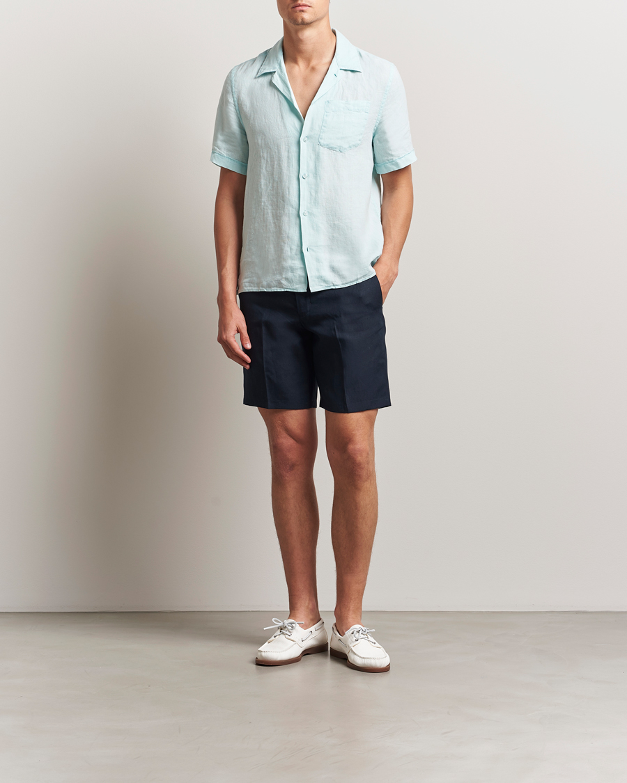 Heren | Korte broek | Orlebar Brown | Norwich Italian Linen Shorts Night Iris
