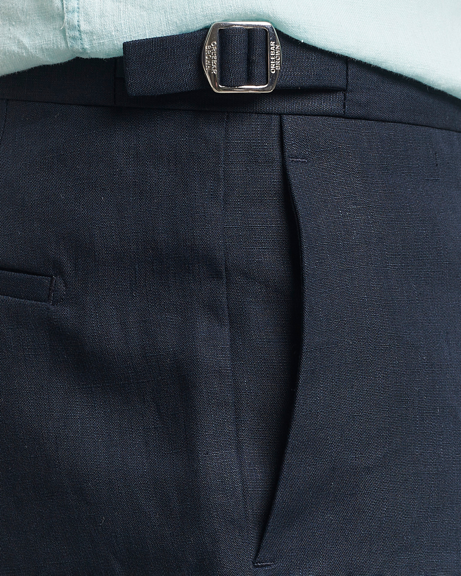 Heren | Korte broek | Orlebar Brown | Norwich Italian Linen Shorts Night Iris