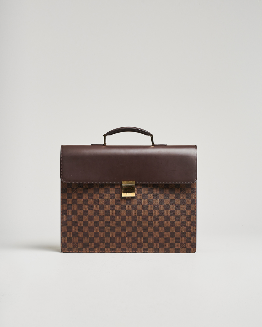 Heren | Pre-Owned & Vintage Bags | Louis Vuitton Pre-Owned | Altona GM Briefcase Damier Ebene