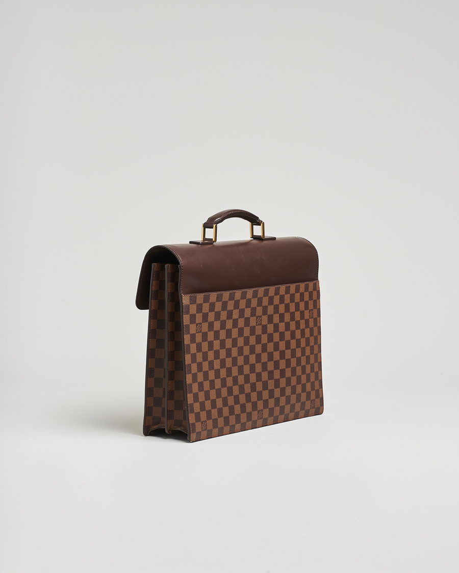 Heren | Pre-Owned & Vintage Bags | Louis Vuitton Pre-Owned | Altona GM Briefcase Damier Ebene