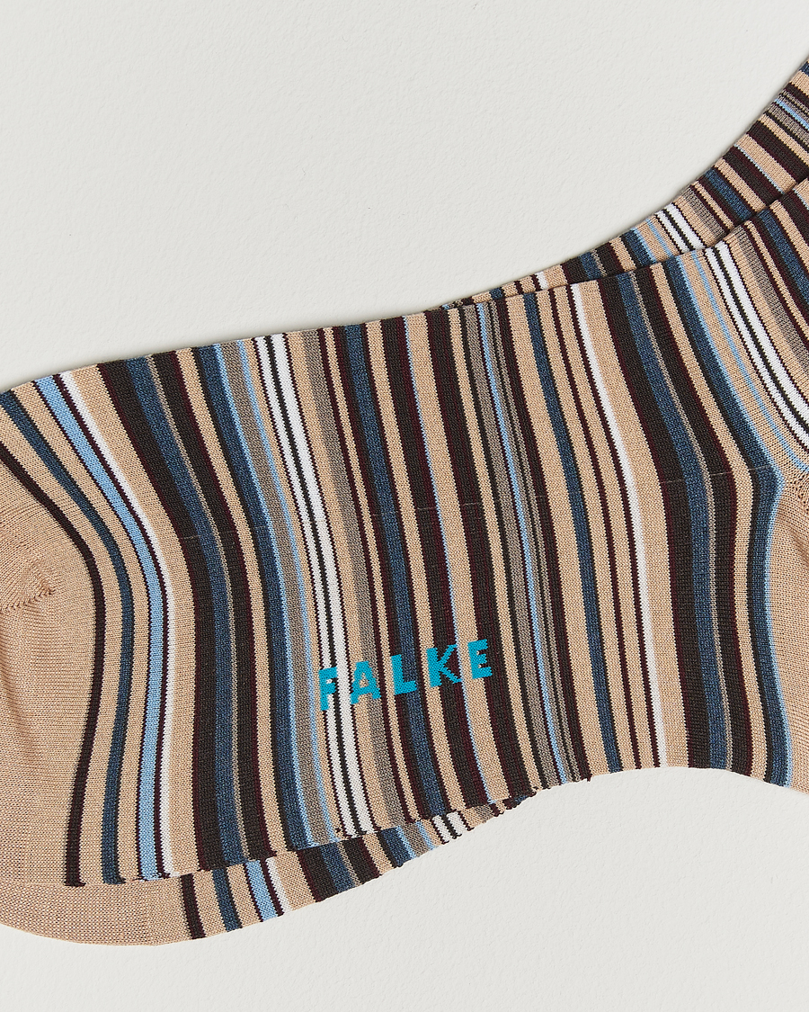 Heren | Ondergoed | Falke | Micro Block Sock Beige Multi