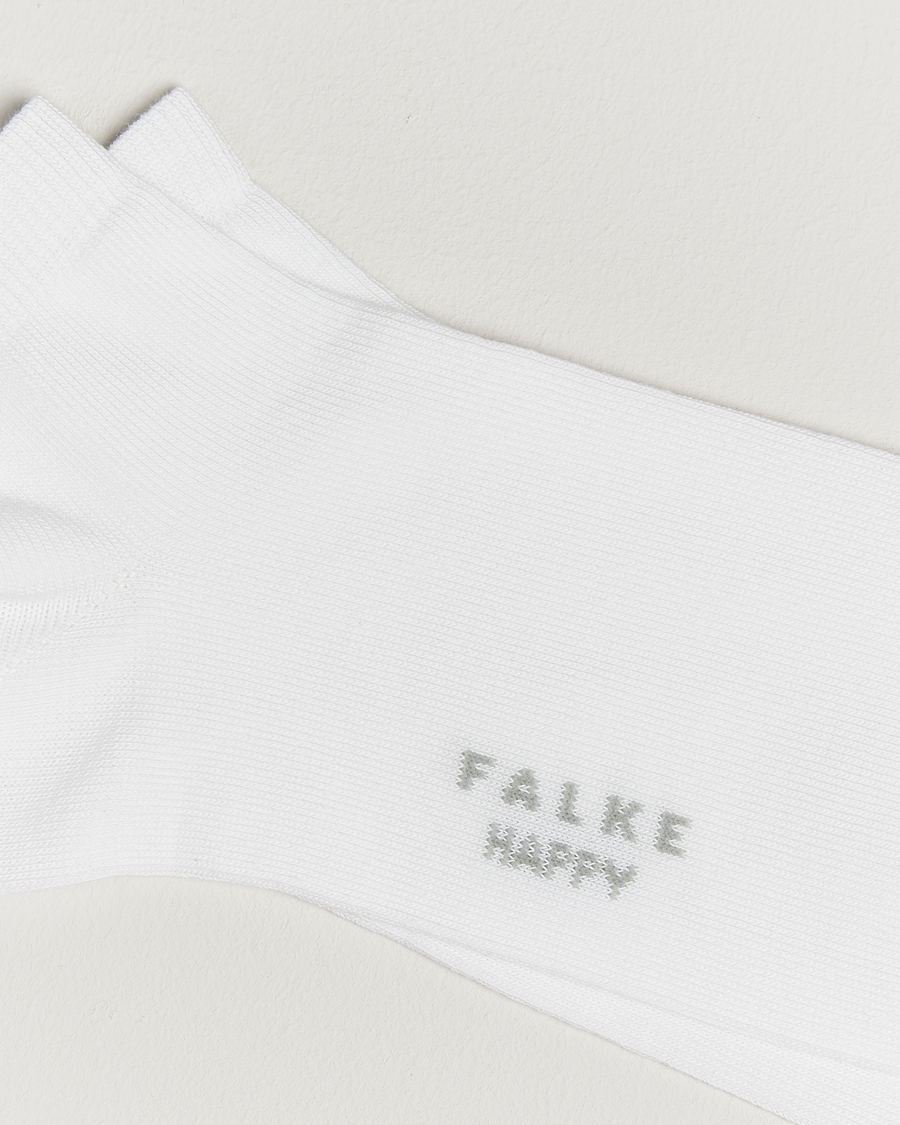 Heren | Ondergoed | Falke | Happy 2-Pack Cotton Sneaker Socks White