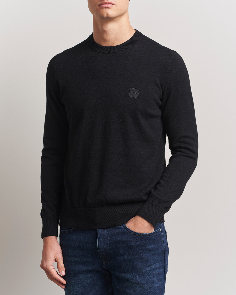 Heren | Truien | BOSS ORANGE | Kanovano Knitted Sweater Black