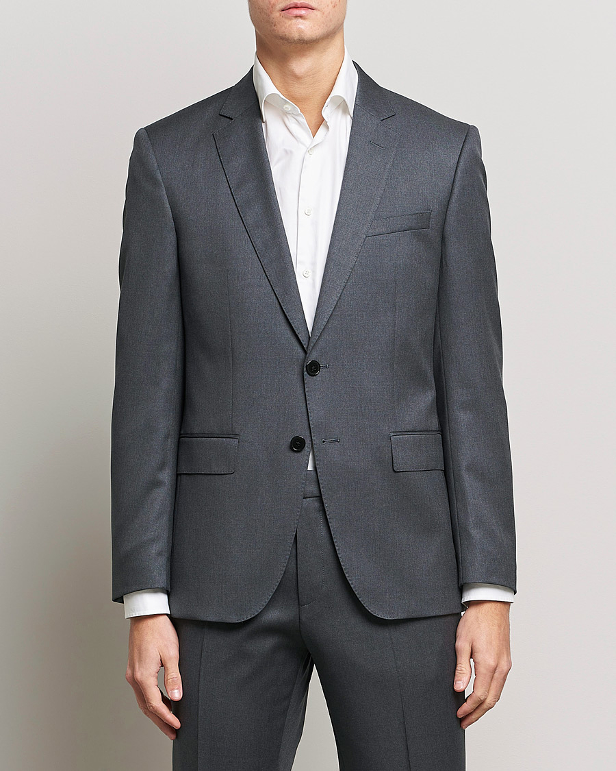 Heren |  | BOSS BLACK | Huge Wool Suit Dark Grey