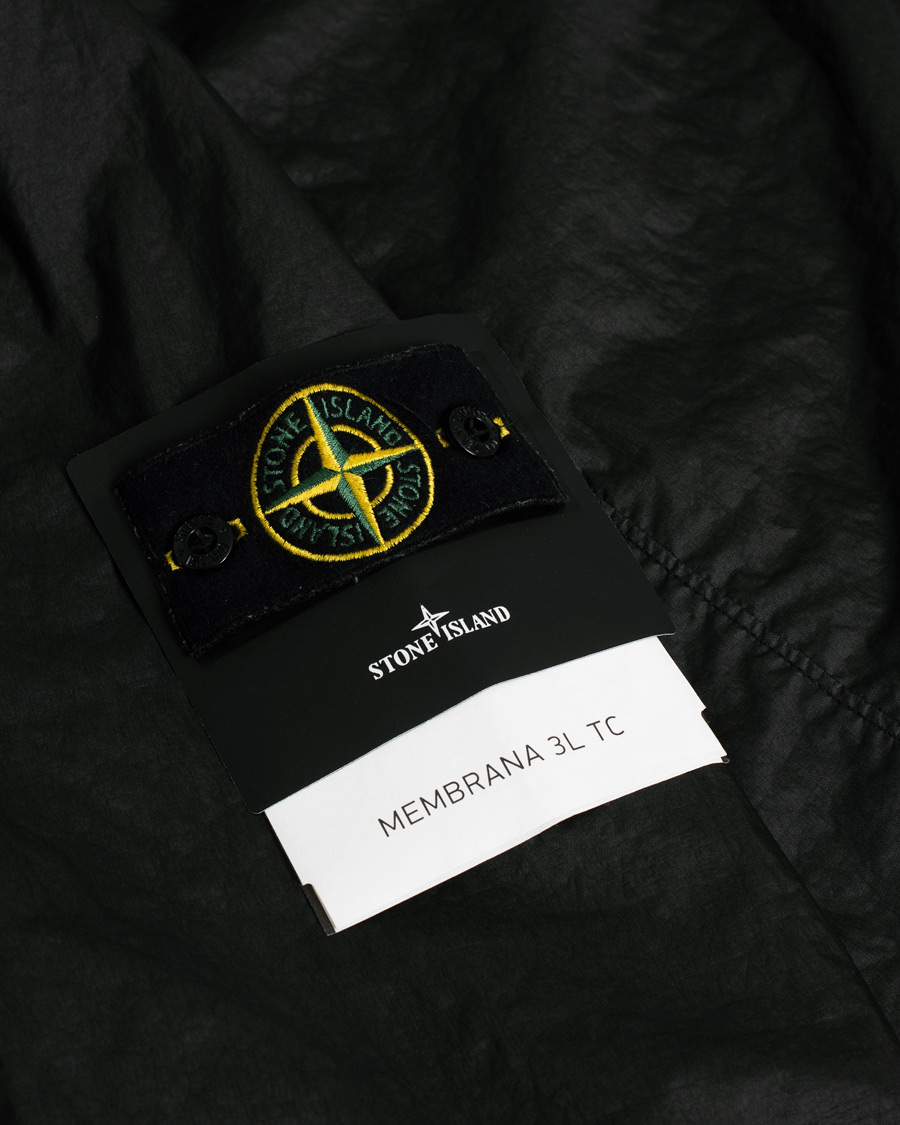 Heren | Stone Island Membrana 3L TC Jacket Black S | Pre-owned | Stone Island Membrana 3L TC Jacket Black S